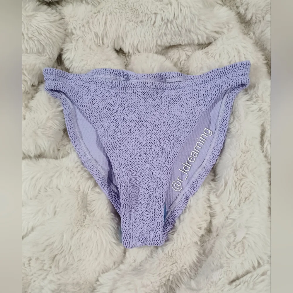 NWT Hunza G Classic Bikini Bottom One Size UK 6-18 (US 2-14) In Lilac